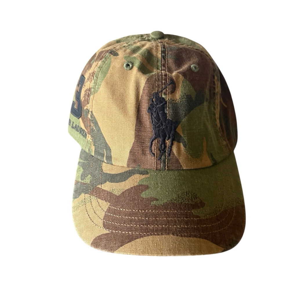Polo Ralph Lauren Men’s Camouflage Baseball Cap Big Pony OS NWT - Picture 2 of 9